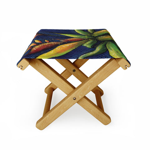 Gina Rivas Design Bird Of Paradise Folding Stool