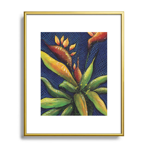 Gina Rivas Design Bird Of Paradise Metal Framed Art Print