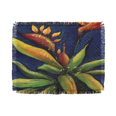 Gina Rivas Design Bird Of Paradise Throw Blanket