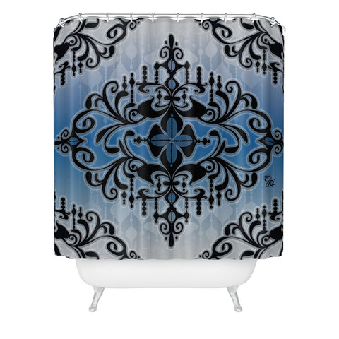Gina Rivas Design Blue Romance Shower Curtain
