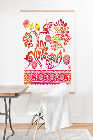 Gina Rivas Design Calipso Tye Die Art Print And Hanger