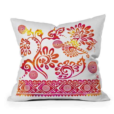Gina Rivas Design Calipso Tye Die Throw Pillow