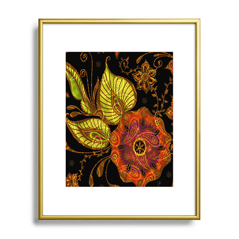 Gina Rivas Design Exotic Floral Metal Framed Art Print