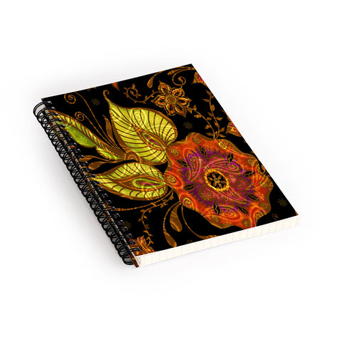 Gina Rivas Design Exotic Floral Spiral Notebook