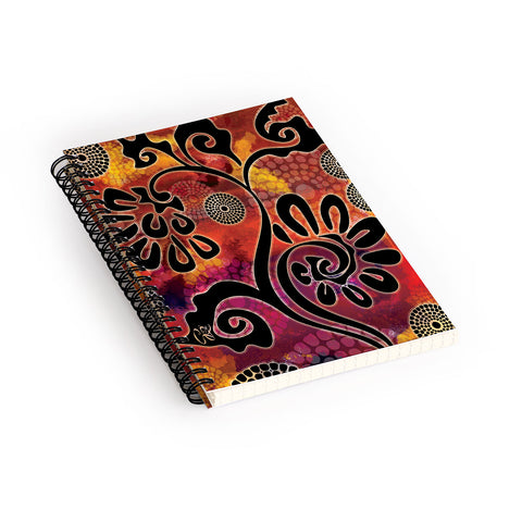 Gina Rivas Design Exotic Vines Spiral Notebook