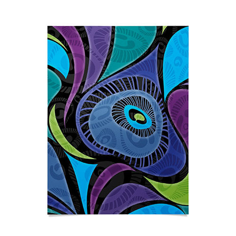 Gina Rivas Design Feather Eye Poster