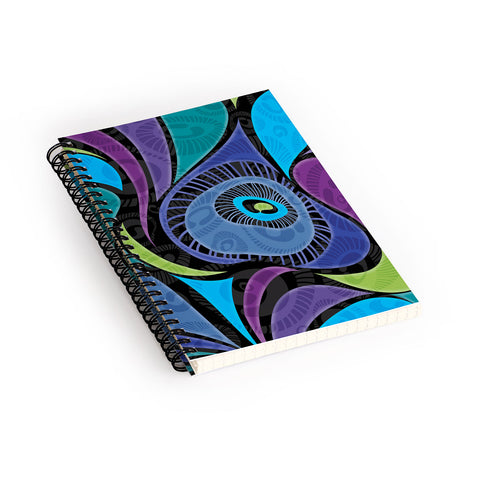 Gina Rivas Design Feather Eye Spiral Notebook