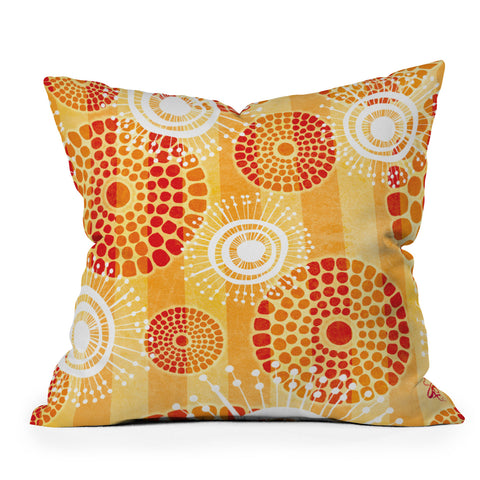 Gina Rivas Design Festive Batik Throw Pillow