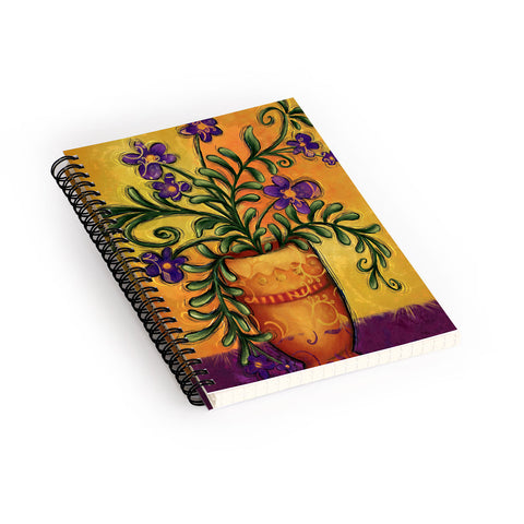Gina Rivas Design Floral 6 Spiral Notebook
