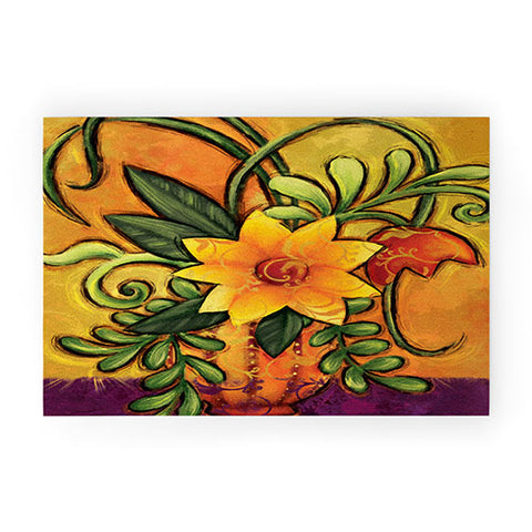 Gina Rivas Design Floral 7 Welcome Mat