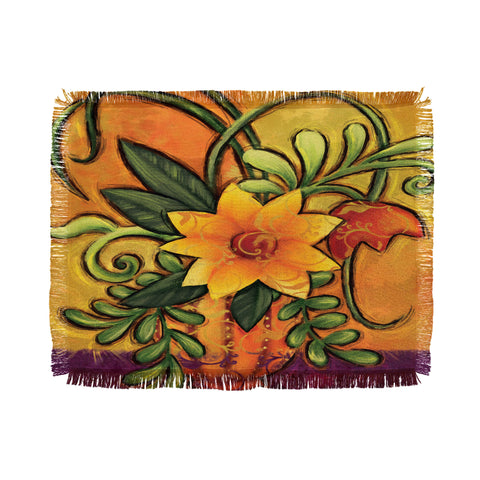 Gina Rivas Design Floral 7 Throw Blanket