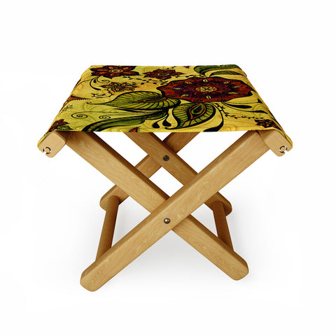 Gina Rivas Design Henna Floral Folding Stool