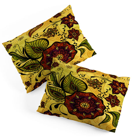 Gina Rivas Design Henna Floral Pillow Shams