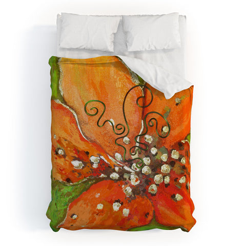 Gina Rivas Design Hibiscus Floral Duvet Cover