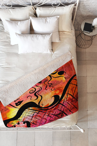 Gina Rivas Design La Nina Fleece Throw Blanket