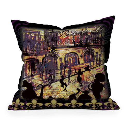 Gina Rivas Design New Orleans Throw Pillow