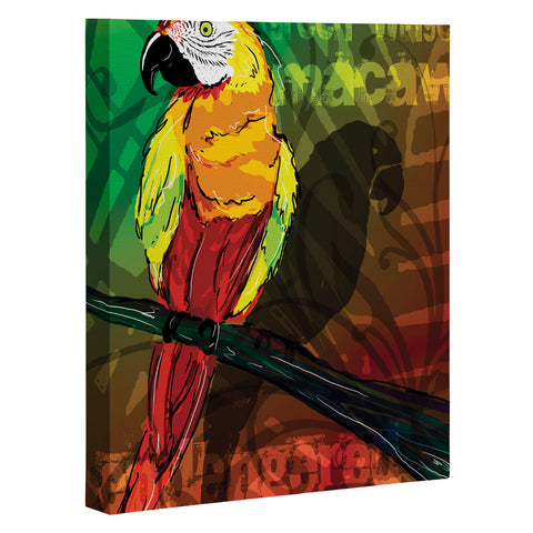 Gina Rivas Design Parrot Art Canvas