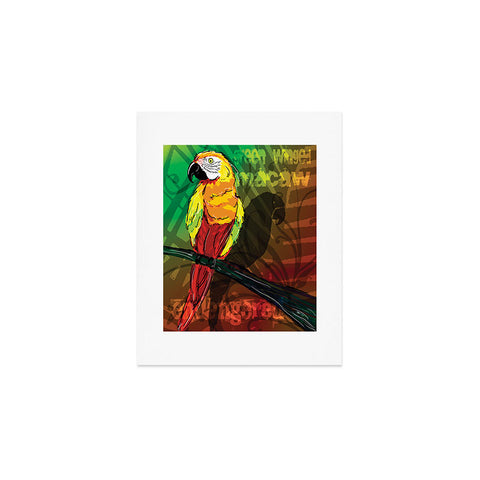 Gina Rivas Design Parrot Art Print