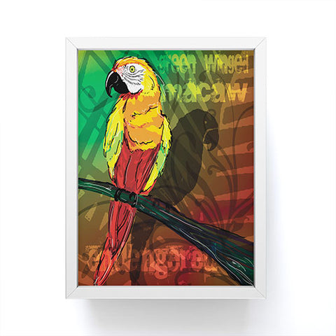 Gina Rivas Design Parrot Framed Mini Art Print