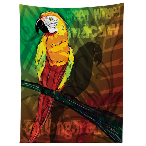 Gina Rivas Design Parrot Tapestry
