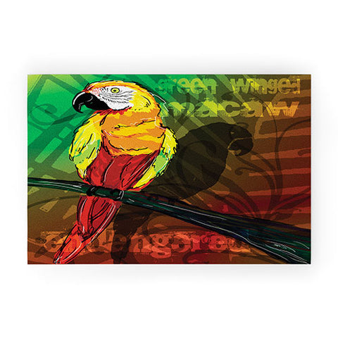 Gina Rivas Design Parrot Welcome Mat