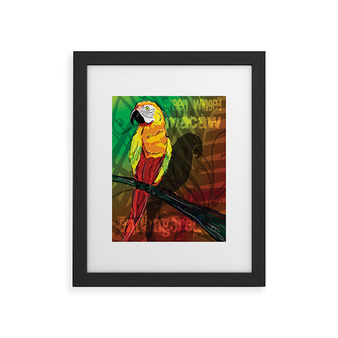 Gina Rivas Design Parrot Framed Art Print