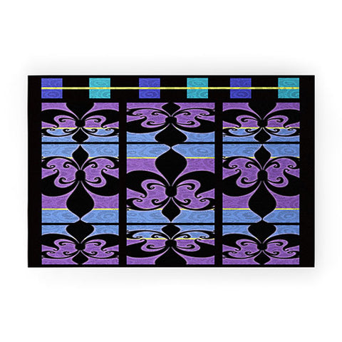 Gina Rivas Design Peacock Patch 1 Welcome Mat