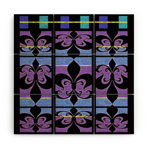 Gina Rivas Design Peacock Patch 1 Wood Wall Mural