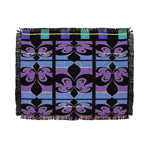 Gina Rivas Design Peacock Patch 1 Throw Blanket