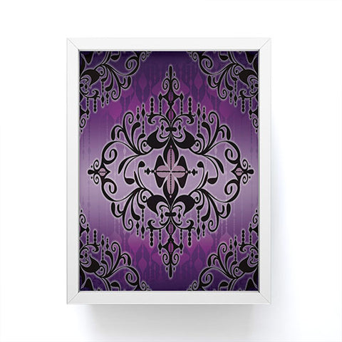 Gina Rivas Design Purple Romance Framed Mini Art Print