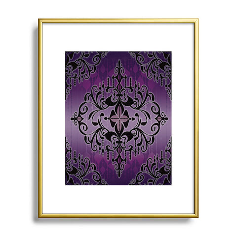 Gina Rivas Design Purple Romance Metal Framed Art Print