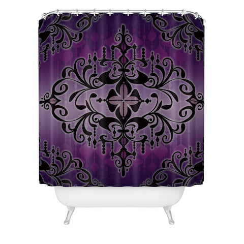 Gina Rivas Design Purple Romance Shower Curtain