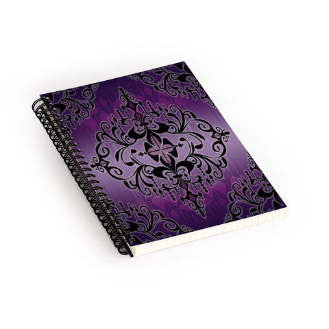 Gina Rivas Design Purple Romance Spiral Notebook
