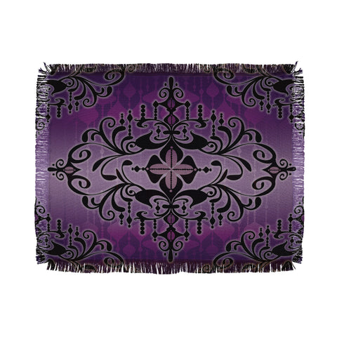 Gina Rivas Design Purple Romance Throw Blanket
