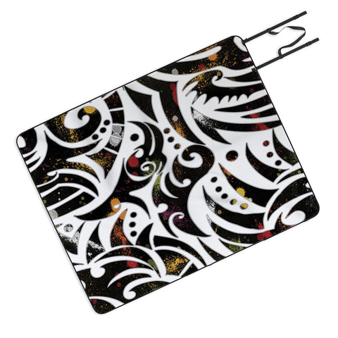 Gina Rivas Design Tribal Splatter Picnic Blanket