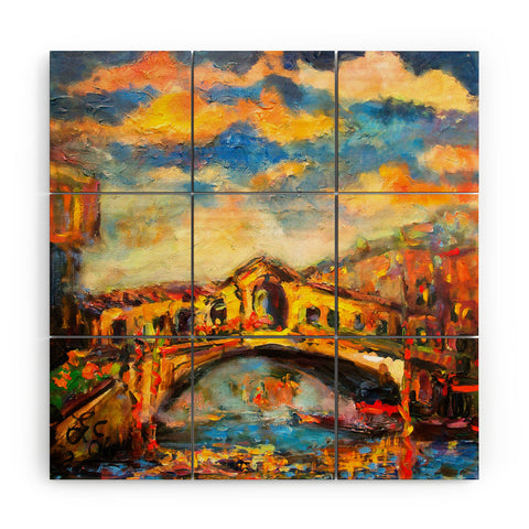 Ginette Fine Art 16 Railto Bridge Wood Wall Mural
