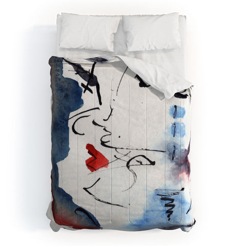 Ginette Fine Art A Kiss Is Still A Kiss Comforter