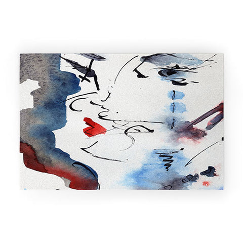 Ginette Fine Art A Kiss Is Still A Kiss Welcome Mat