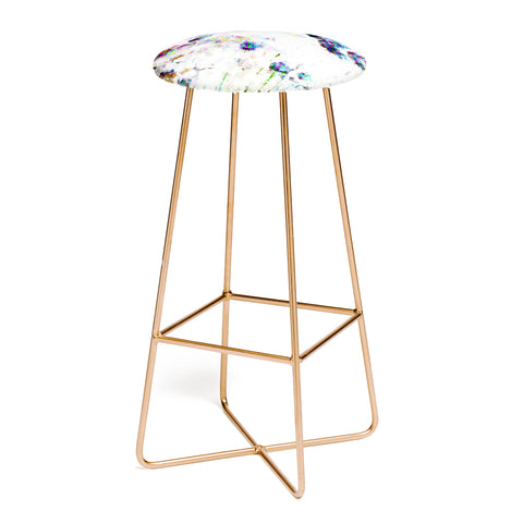 Ginette Fine Art Abstract Allium Magic Bar Stool