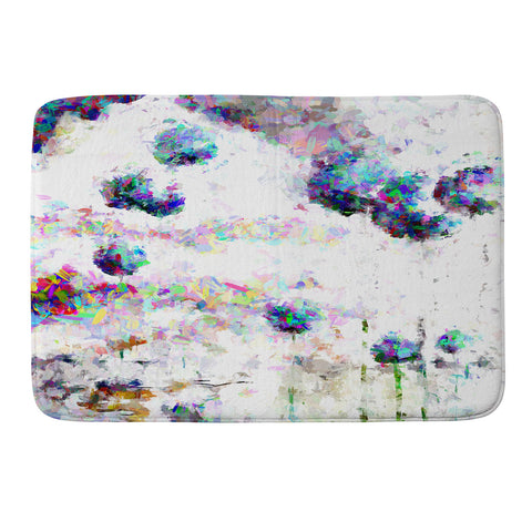 Ginette Fine Art Abstract Allium Magic Memory Foam Bath Mat