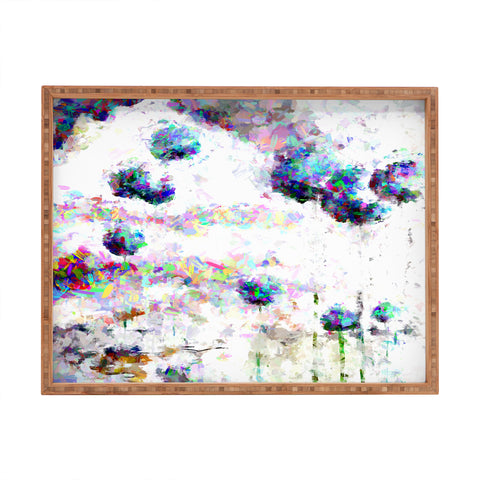 Ginette Fine Art Abstract Allium Magic Rectangular Tray