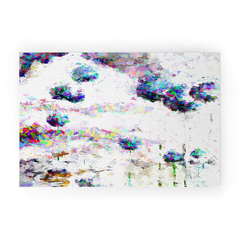 Ginette Fine Art Abstract Allium Magic Welcome Mat