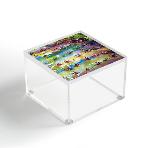 Ginette Fine Art Abstract Cactus Acrylic Box