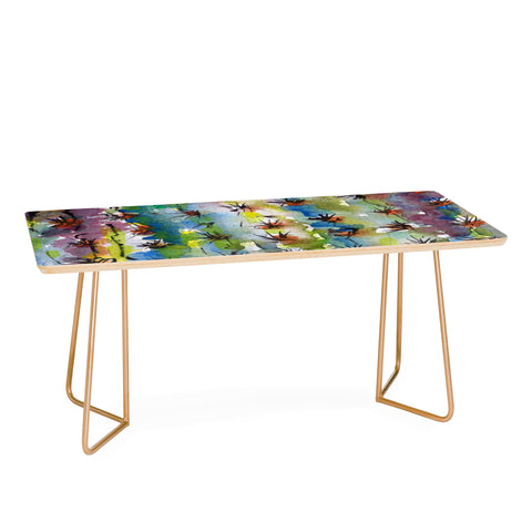Ginette Fine Art Abstract Cactus Coffee Table