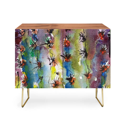 Ginette Fine Art Abstract Cactus Credenza