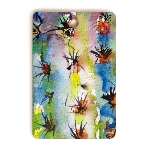 Ginette Fine Art Abstract Cactus Cutting Board Rectangle