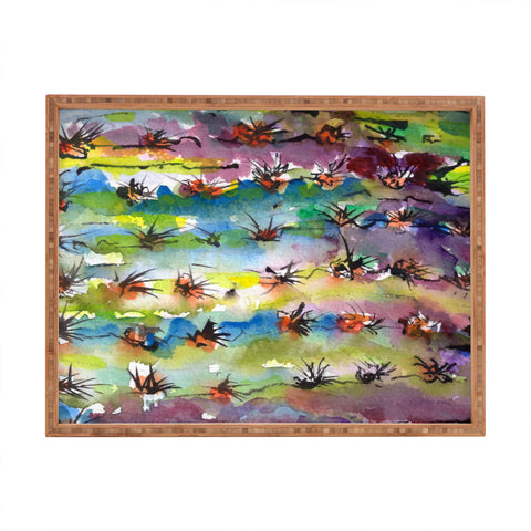 Ginette Fine Art Abstract Cactus Rectangular Tray