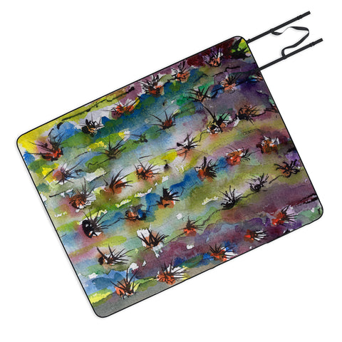 Ginette Fine Art Abstract Cactus Picnic Blanket