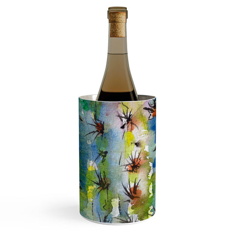 Ginette Fine Art Abstract Cactus Wine Chiller