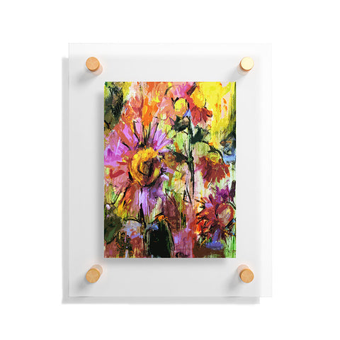 Ginette Fine Art Abstract Echinacea Flowers Floating Acrylic Print